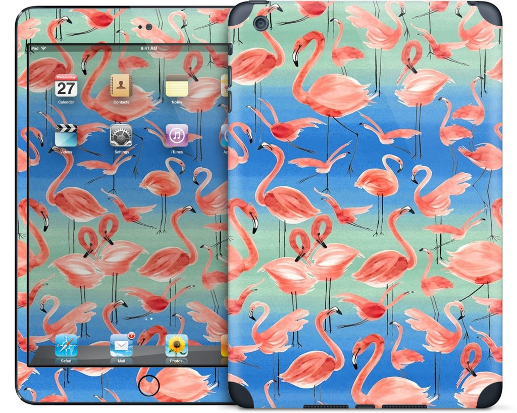 Flamingos iPad Skin