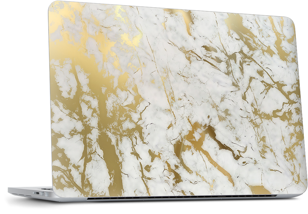 Gold Marble Dell Laptop Skin