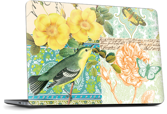 Yellow Bird Dell Laptop Skin