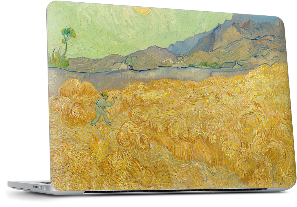 Wheatfield with a Reaper Dell Laptop Skin