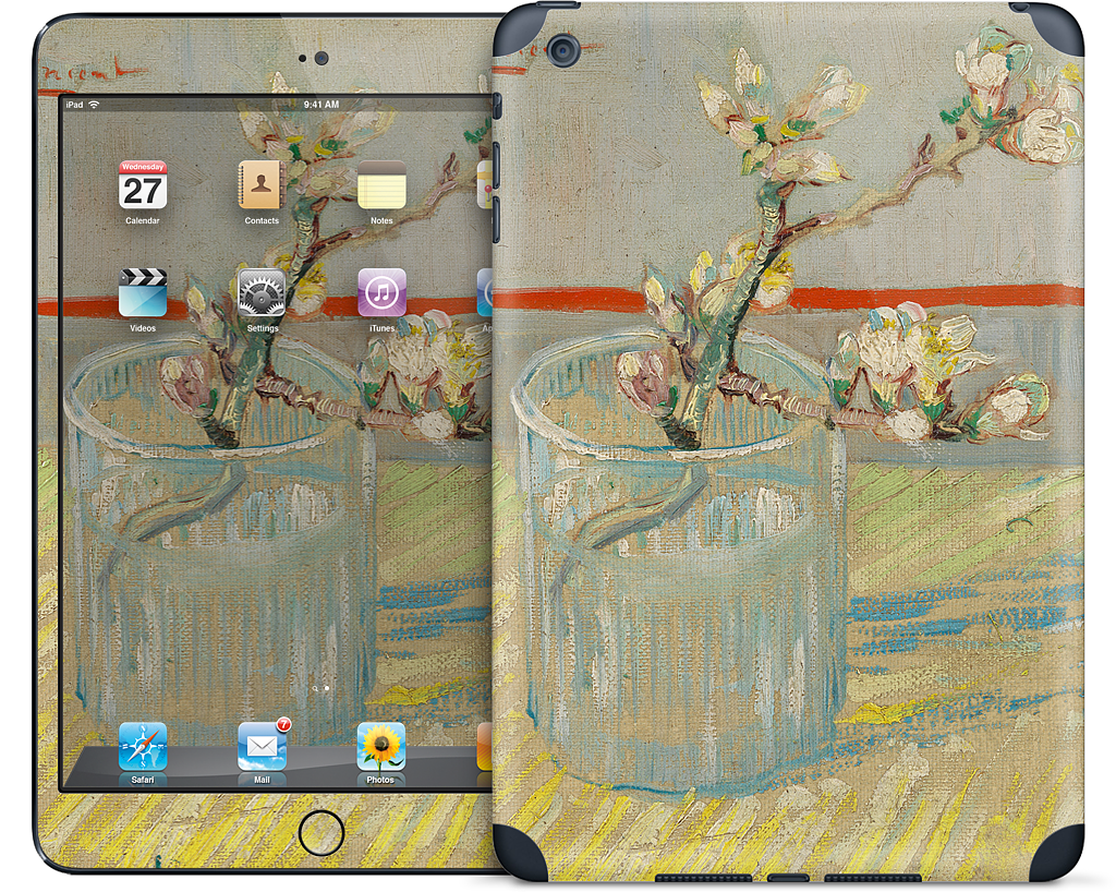 Sprig of Flowering Almond in a Glass iPad Skin