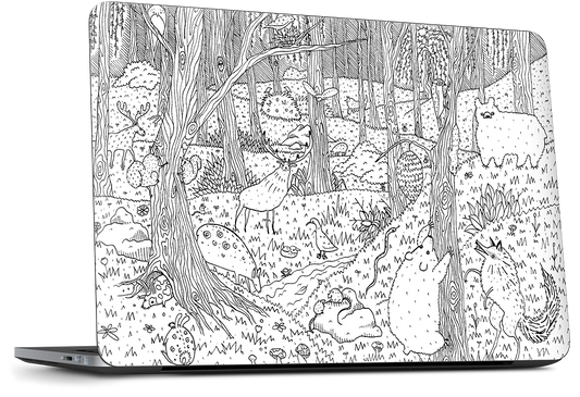 Diurnal Animals of the Forest Dell Laptop Skin