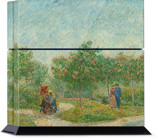 Garden with Courting Couples PlayStation Skin