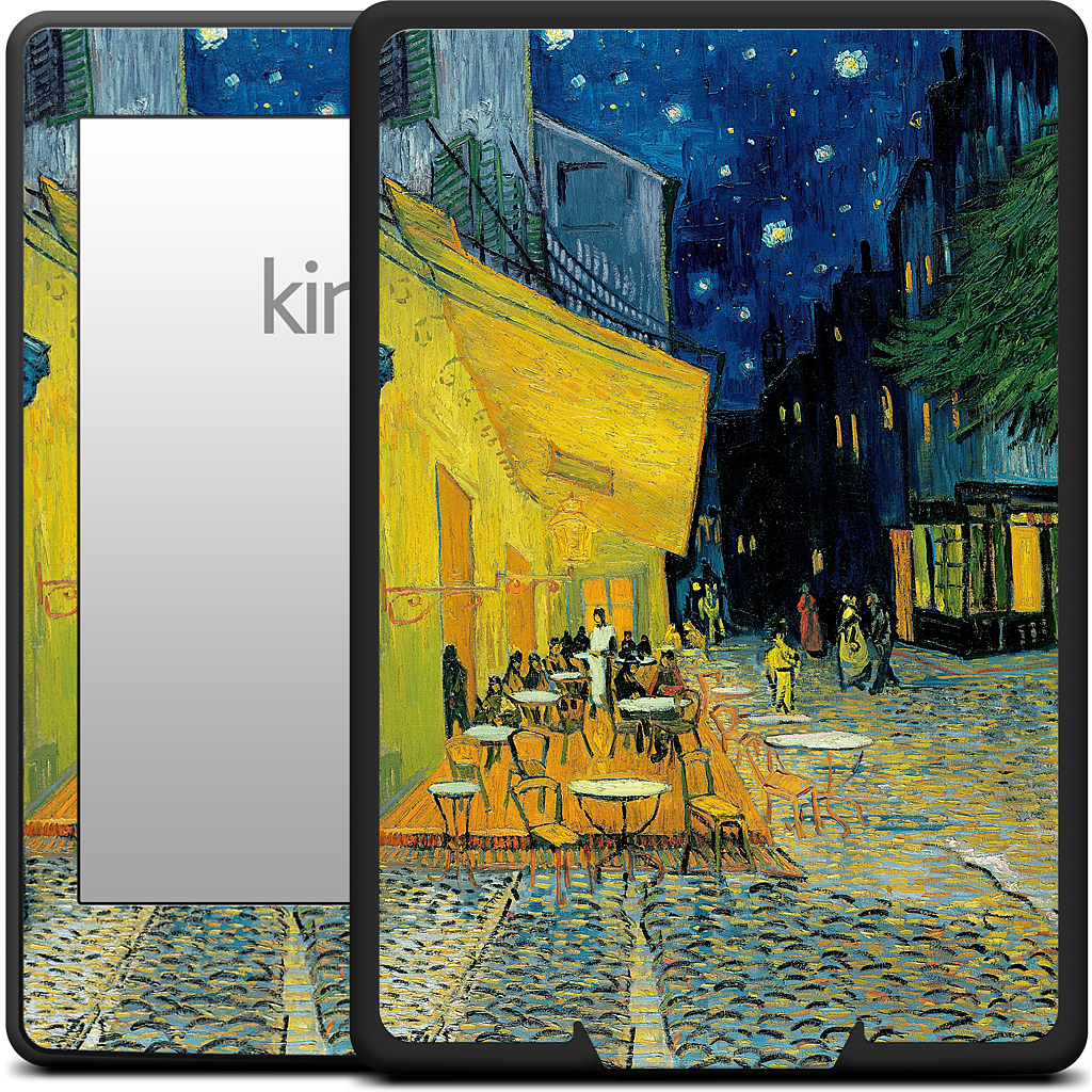 Cafe at Night Kindle Skin