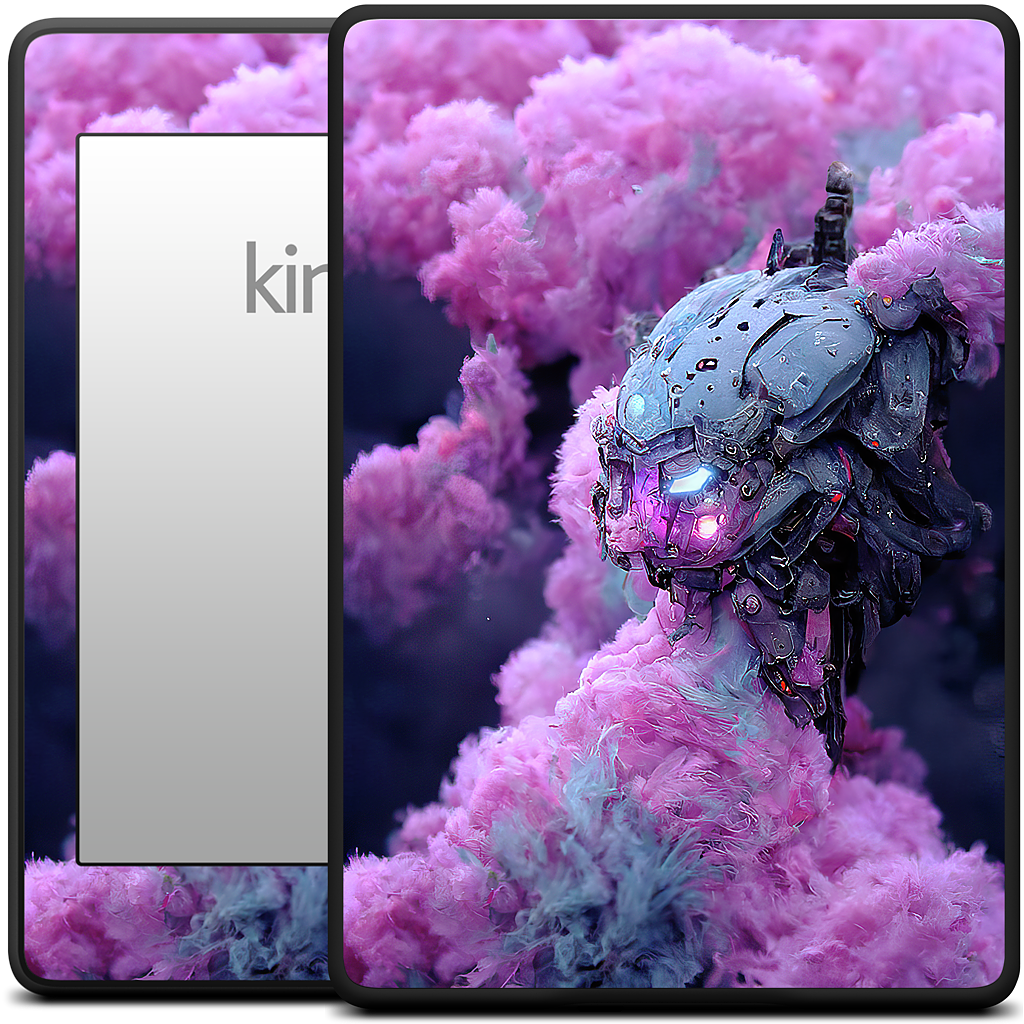 Cotton Candy Mechs Kindle Skin
