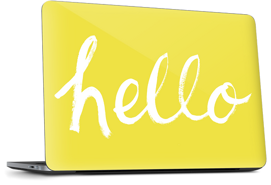 Hello Harvest Gold Dell Laptop Skin