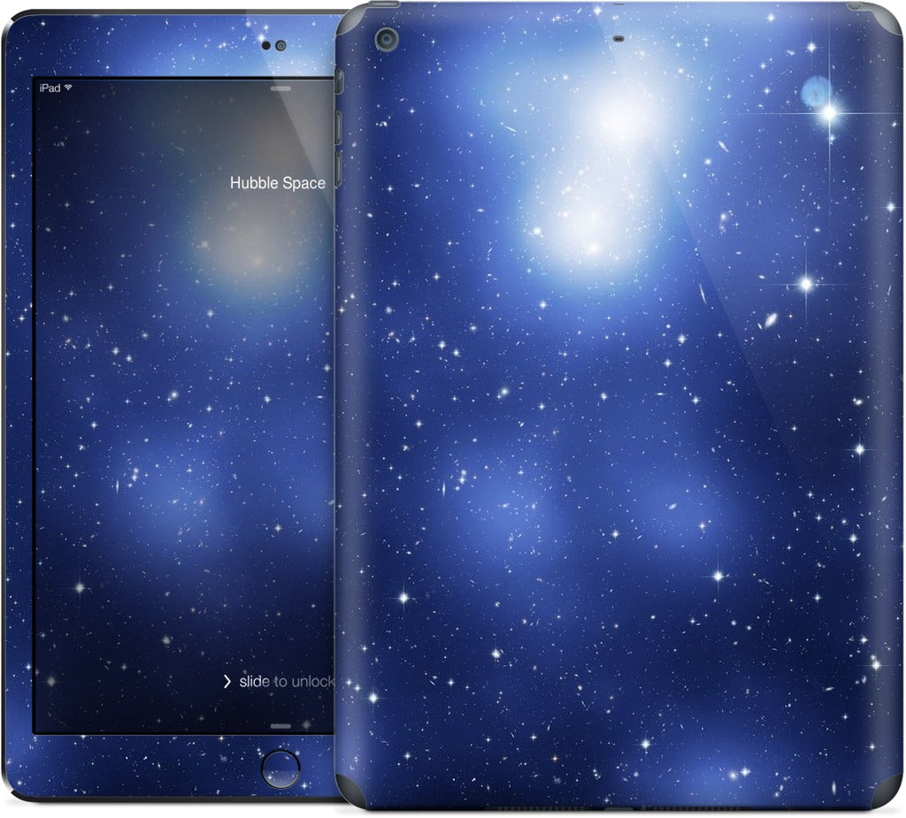 Galaxy Cluster Blue iPad Skin