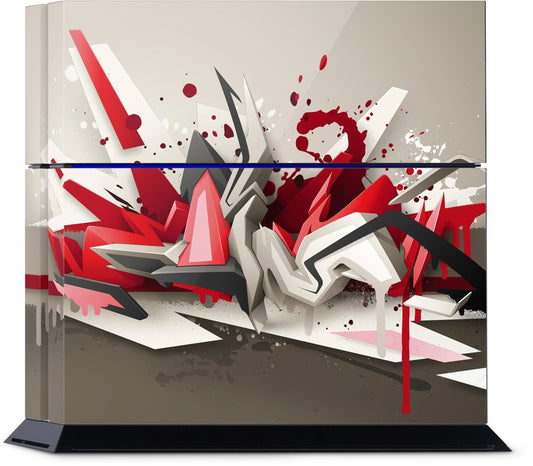 Red Metal PlayStation Skin
