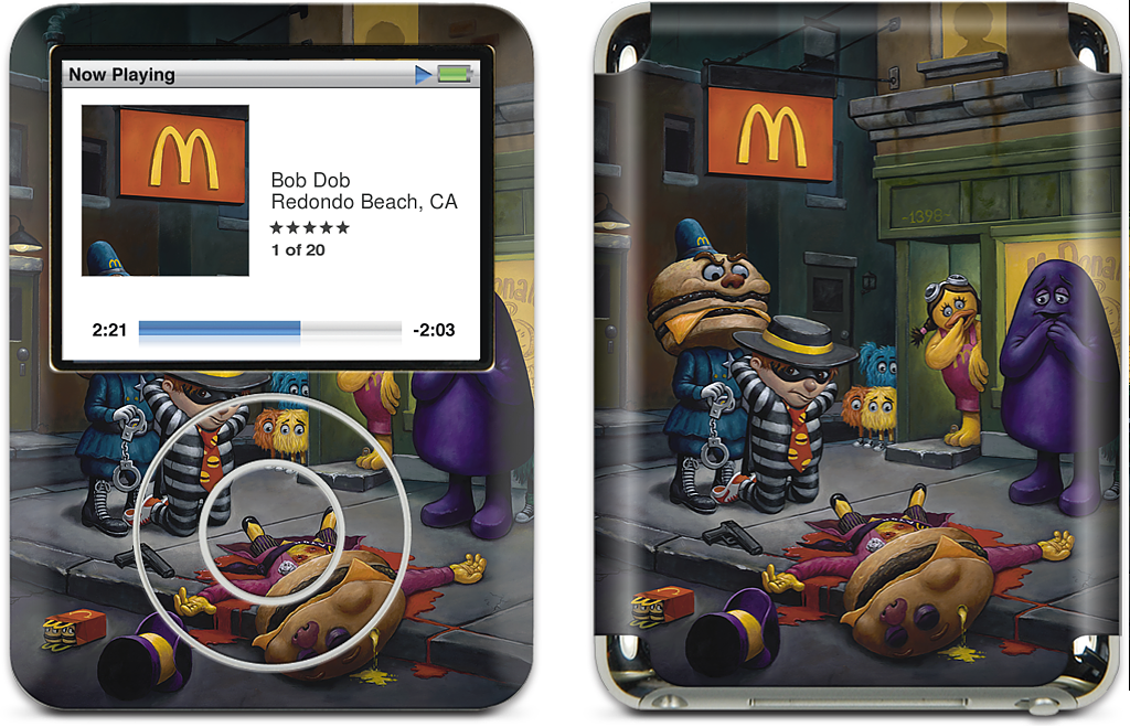 McCheese Gets Greased iPod Skin