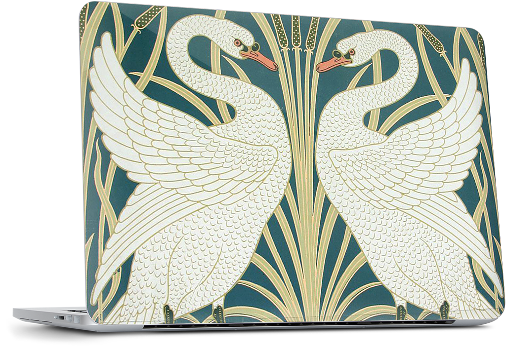 Swans and Irises Dell Laptop Skin