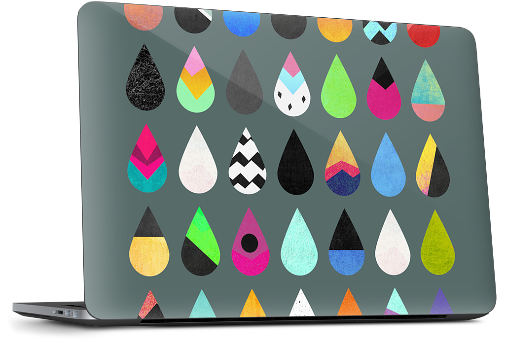 Colorful Rain Dell Laptop Skin
