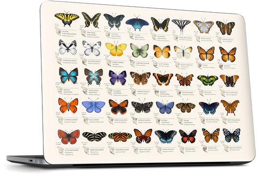 42 North American butterflies Dell Laptop Skin