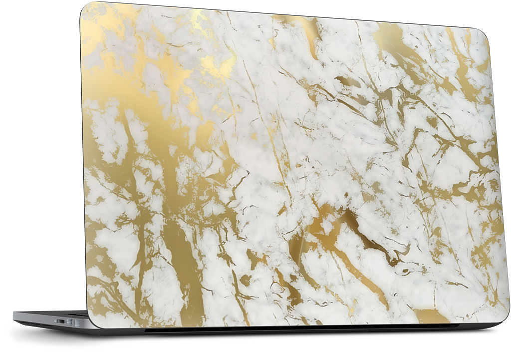 Gold Marble Dell Laptop Skin