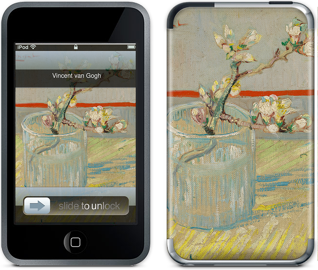 Sprig of Flowering Almond in a Glass iPod Skin