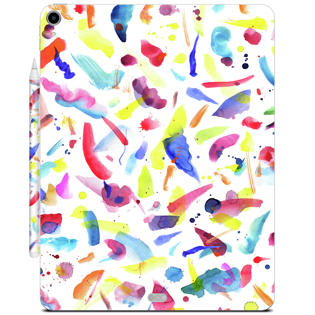 Watercolor Summer Brushstrokes iPad Skin